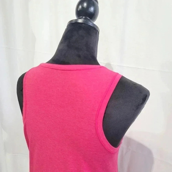 Champion Tank Top Shirt Women's Stretch Poly Sleeveless V-Neck Pink Sz S Small - Picture 12 of 12